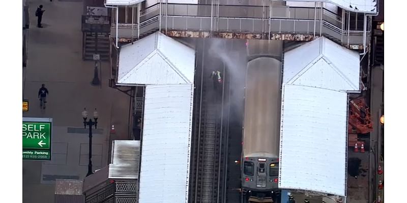 CTA Brown Line train fire stops some service in Loop | LIVE