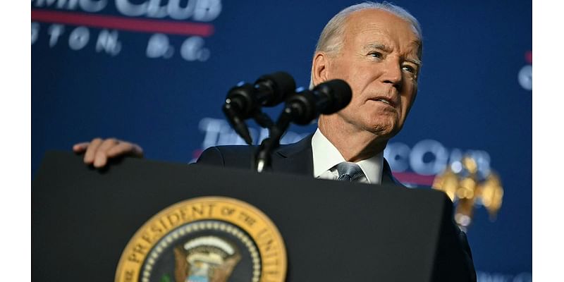 Bumbling Biden, 81, insists he's hasn't spoken to the Federal Reserve Chairman as president... even though they've sat in the same room