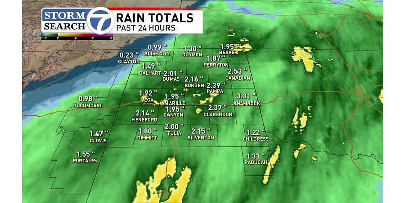 Record breaking rainfall across the southern High Plains this month