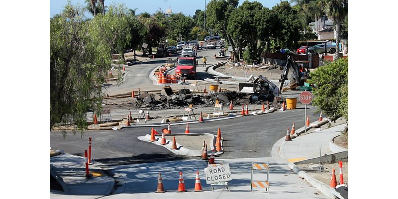 Traffic-calming Foothill-Loring roundabout nearing completion