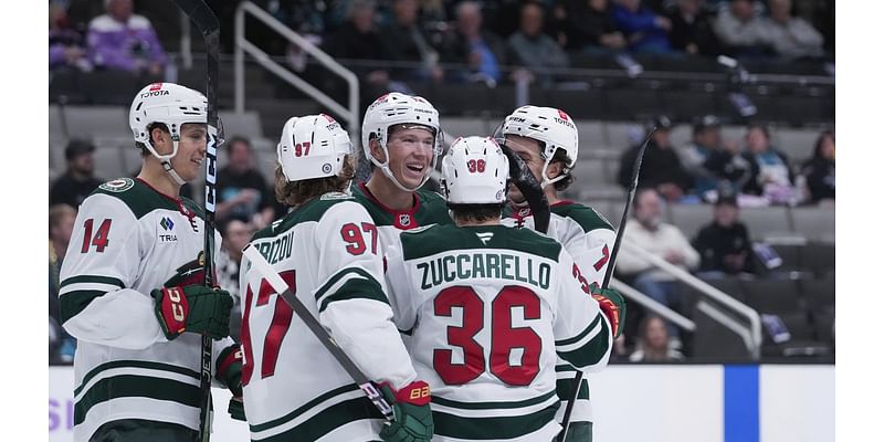 Minnesota Wild win 5-2 over San Jose Sharks