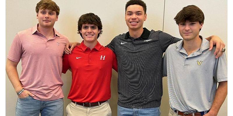 Four Enterprise athletes and longtime friends sign college scholarships