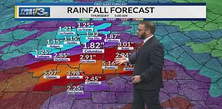 Soaking rain expected through much of the day