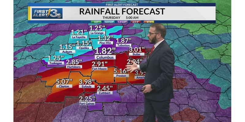 Soaking rain expected through much of the day