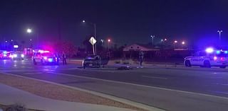 Fiery crash leaves man hospitalized in Glendale; road closed