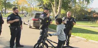 Villa Park police surprise 9-year-old with new bike after thief steals birthday present