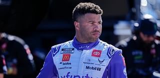 Denny Hamlin responds to claims Bubba Wallace 'let up' on purpose at Martinsville