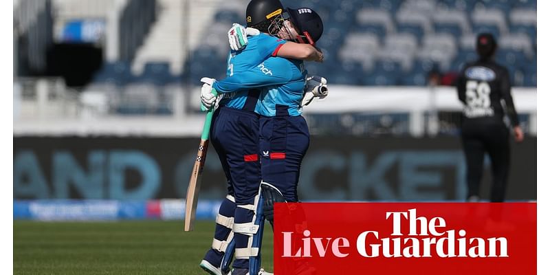 England v New Zealand: second women’s ODI – live