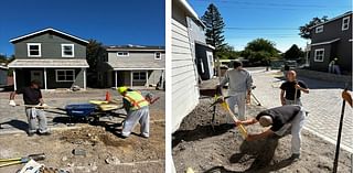 Cadets volunteer 275 hours for Habitat SLO in Paso Robles