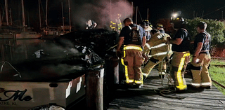 Mobile Fire-Rescue responds to boat fire at Marina Drive North Tuesday Morning