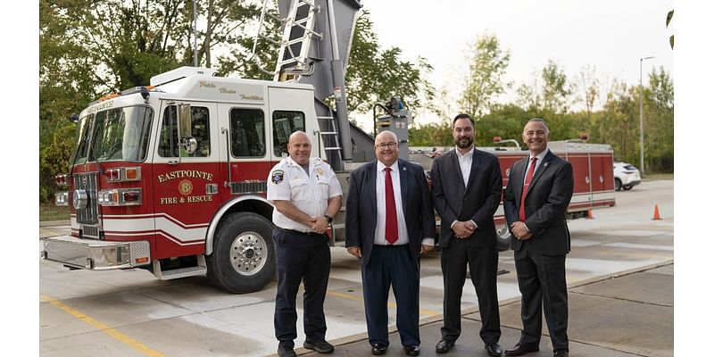 Eastpointe donates aerial ladder truck to support Macomb Community College’s fire academy