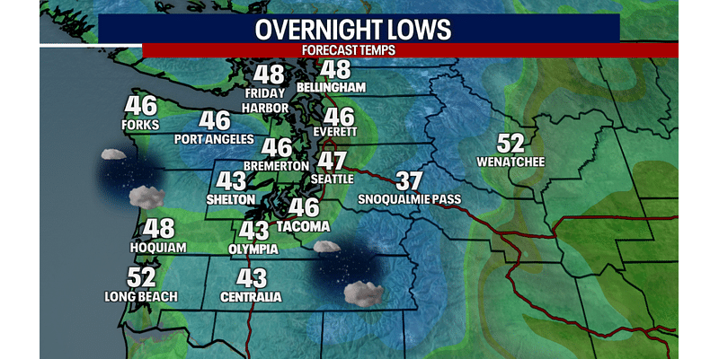 Seattle weather: Sunny weekend finish, rain chances rise next week