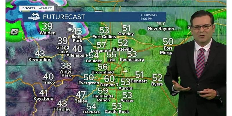 Cloudy with mild temperatures across the Denver metro area Thursday