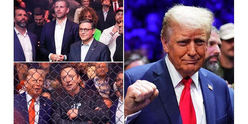 Trump flanked by top allies, cabinet picks at UFC 309: 'USA, USA'