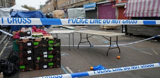 Man charged with murder after 77-year-old stabbed to death at London market amid rampage that saw two others rushed to hospital with knife wounds