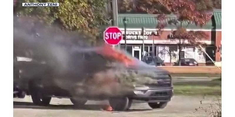 'There's nothing left': Man's new Ford hybrid F-150 catches fire, gets engulfed in flames