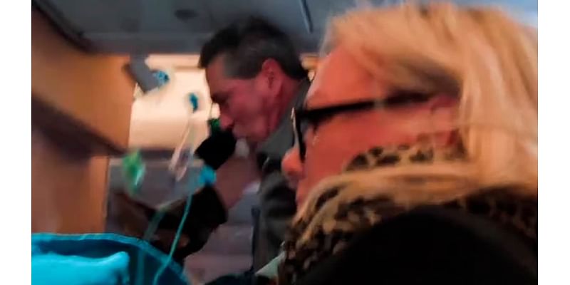 Terrifying moment air passengers scream as they are lifted out of their seats by extreme turbulence which forced packed Miami-bound jet to turn around mid-flight and return to Europe