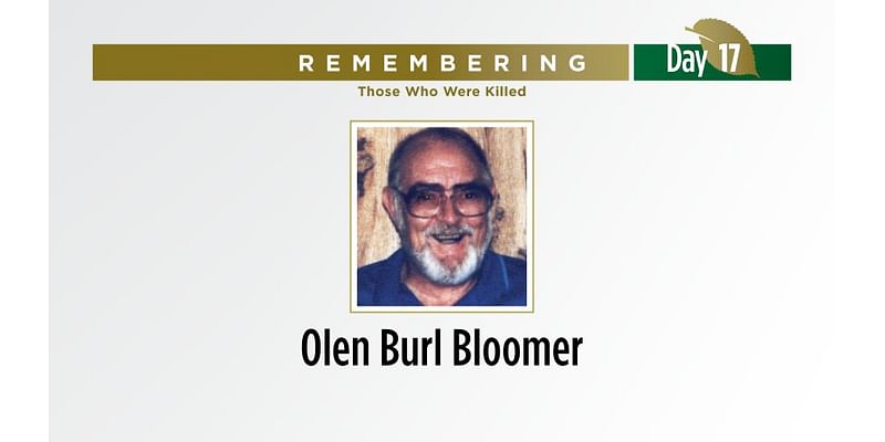 168 Days to remember those lost in the OKC bombing: Olen Burl Bloomer