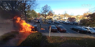 WATCH: Discarded cigarette causes two cars to catch on fire in Frederick