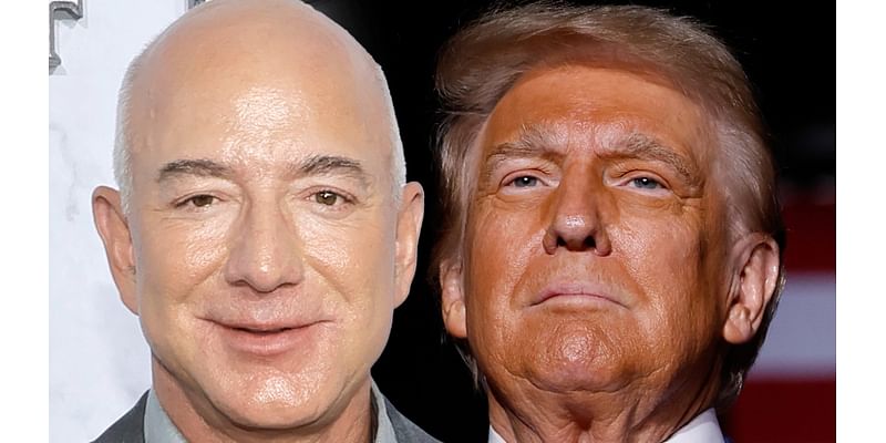 Bezos Congratulates Trump on Election Win After Scrapping WaPo Endorsement