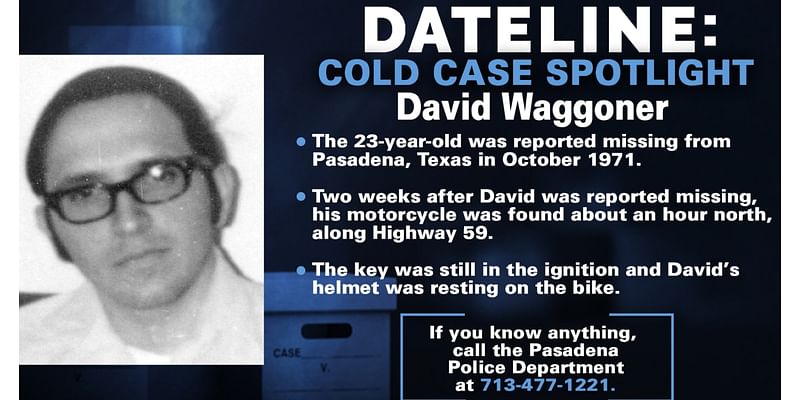 David Waggoner’s October 1971 disappearance in Pasadena, Texas