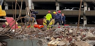 Rescuers save worker trapped for nearly 9 hours under debris at demolition site