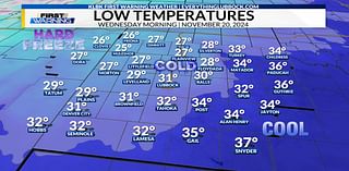 First Widespread Freeze Wednesday Morning