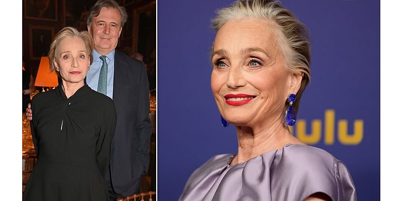 'Basking in Love': Dame Kristin Scott Thomas, 64, reveals she has secretly married her partner John Micklethwait in a VERY British wedding ceremony