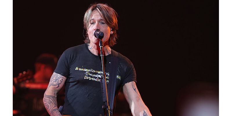 Keith Urban cuts a casual figure while performing in LA - just days after Nicole Kidman's mother Janelle's funeral in Sydney