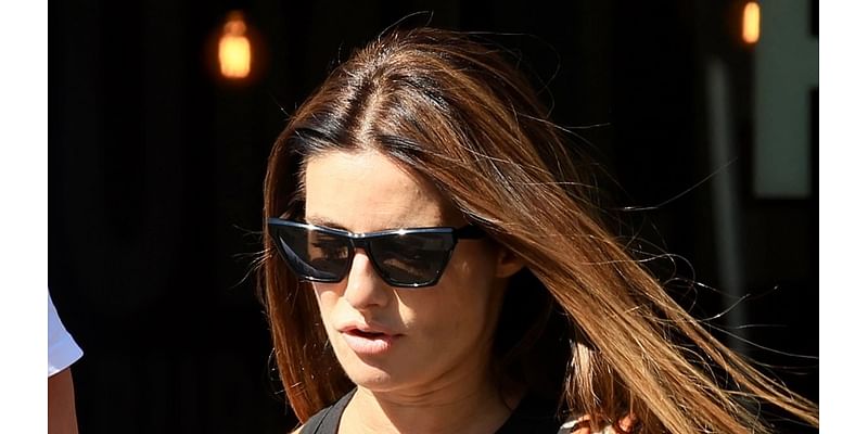 Ada Nicodemou, 47, shows off her toned legs in a pair of Daisy Dukes during date with lover and Home and Away co-star James Stewart