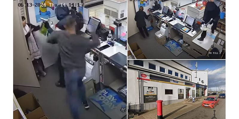 Armed robber jailed after brave staff fight off his attempt to raid the tills