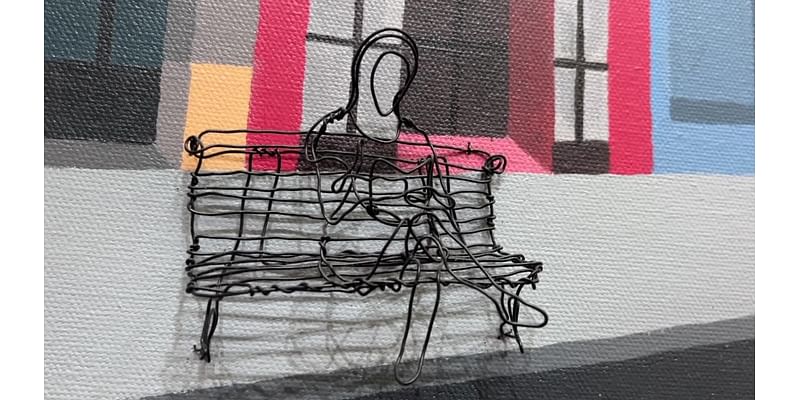 Mixed-media artist uses wire to create her unique pieces: 'It's kind of like drawing in space'