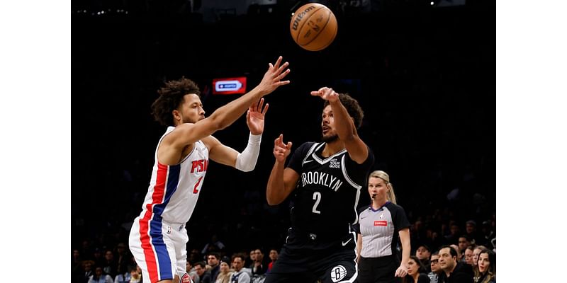 Six Pistons score in double figures to lead Detroit past Nets 106