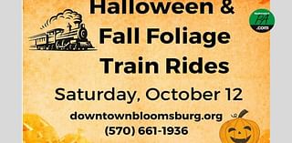 Tickets still available for Bloomsburg's fall foliage and Halloween train rides