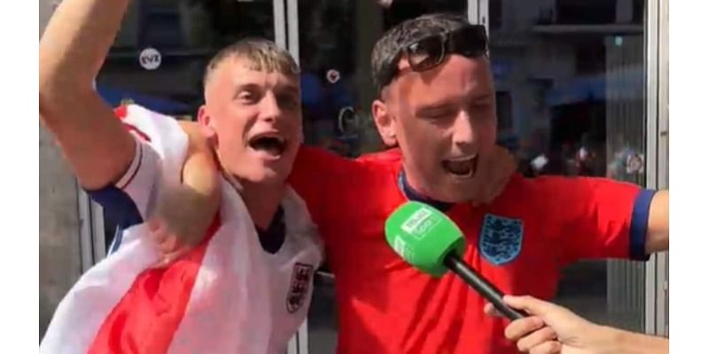 Three Lions fans support Mail Sport's 'We're backing England' campaign ahead of Euro 2024 Slovakia clash... as loyal followers in Germany urge public to 'get behind Gaz' and enjoy 'one of the best sum