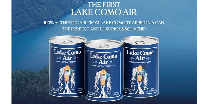 Lake Como in a can? ‘Air' from tourist destination on sale for $11 in Italy