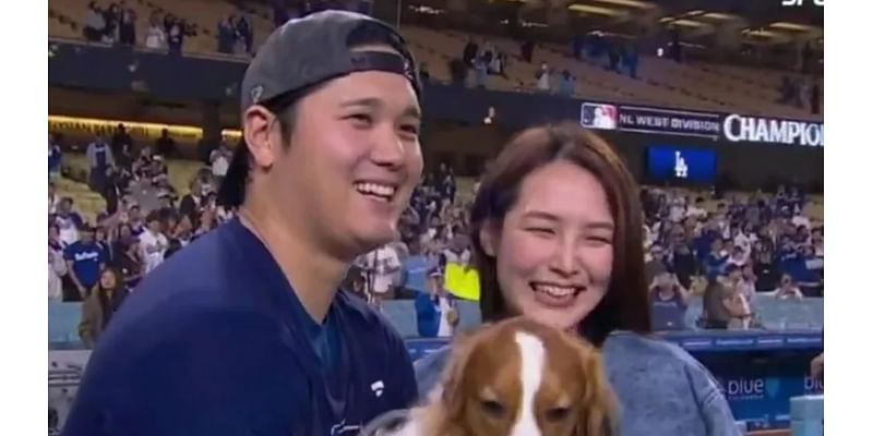 Shohei Ohtani's wife turns heads as she makes rare appearance after Dodgers win NL West title