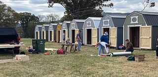 125 volunteers gather in Valdese to build sheds with generators, fridges for Hurricane Helene victims