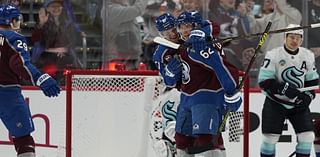 Lehkonen scores go-ahead goal in return from injury as Avalanche beat Kraken 6-3