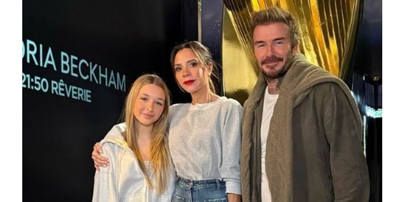 Victoria Beckham's mini-me daughter Harper, 13, reveals her plans to create an 'amazing brand when I'm older' as she joins her parents in New York: 'She's following in Mummy's footsteps!'