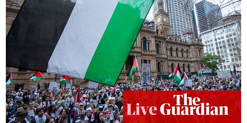 News live: thousands of pro-Palestinian supporters to rally across major cities; Australians evacuate Lebanon to Cyprus