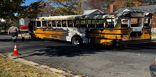 PGFD crews battle school bus fire in Lewisdale