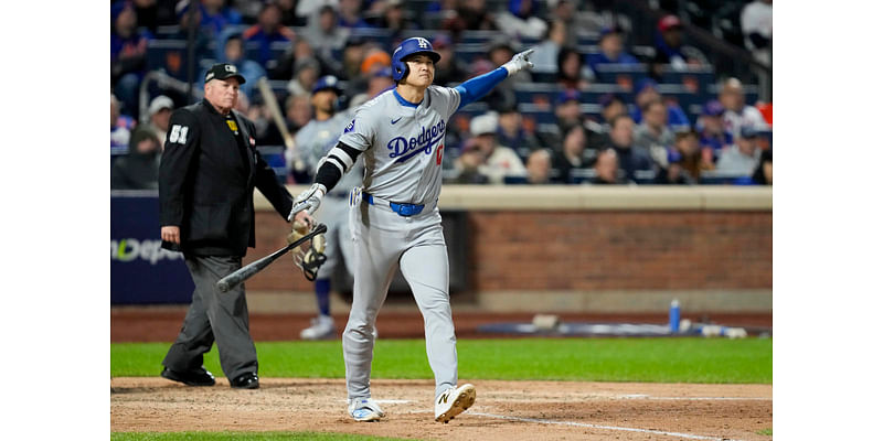 Shohei Ohtani homers as the Dodgers rout the Mets 8-0 for a 2-1 lead in the NLCS