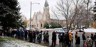 Free pizza and a DJ help defrost Montana voters lined up until 4 a.m. in the snow to vote