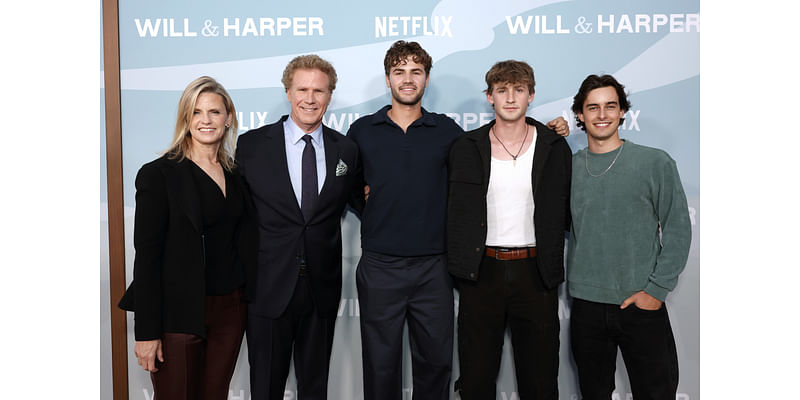 Will Ferrell Makes Rare Red Carpet Appearance With 2 of His Sons