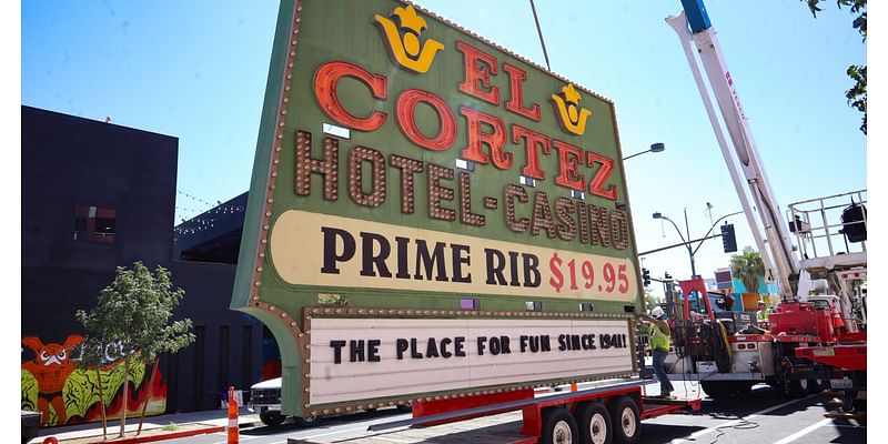 A 50-year-old Las Vegas sign is finding its way to a new home at a local museum