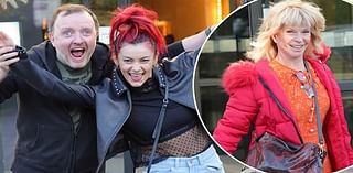 Strictly's Dianne Buswell and Chris McCausland look in good spirits while Toyah Willcox cuts a vibrant figure in a floral orange dress as they head to rehearsals