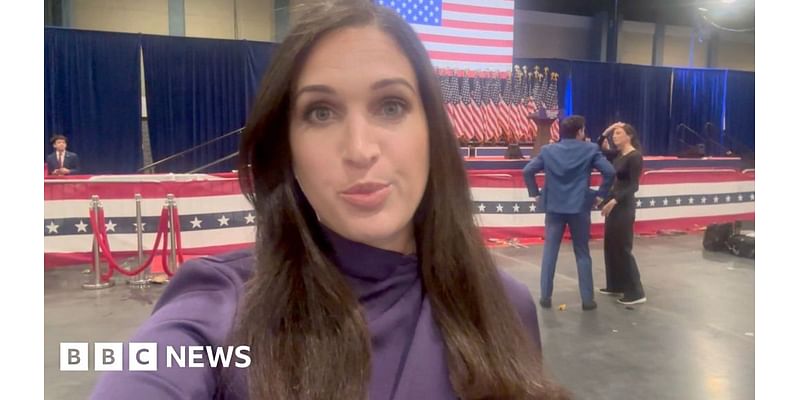 BBC correspondent describes 'unbridled joy' at Trump event