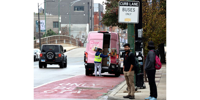 After delays, Chicago begins automated ticketing of drivers parked in bike, bus lanes