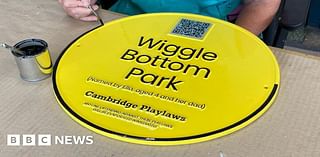 Plaques across Cambridge demand people play